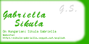 gabriella sikula business card